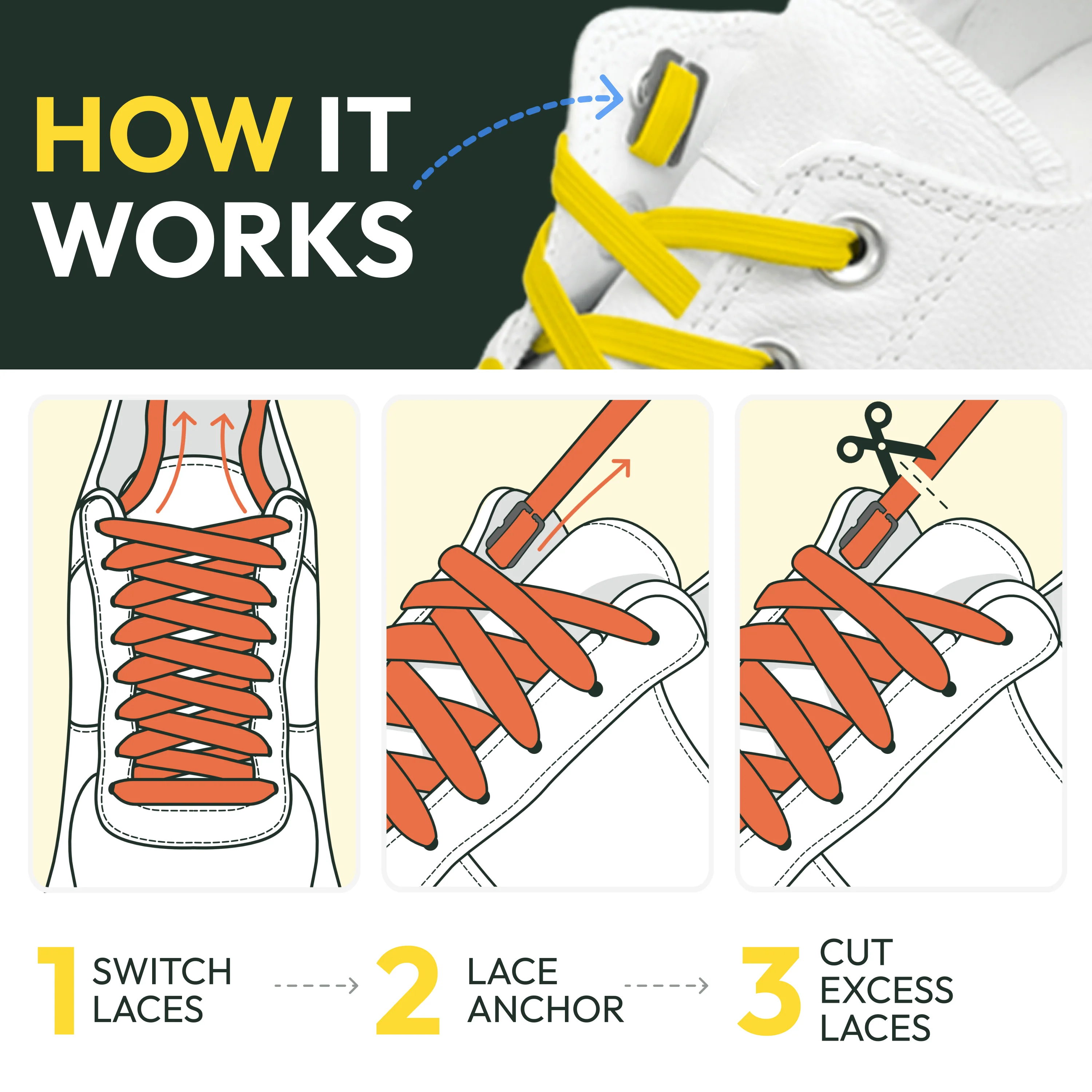 No-Tie Flat Laces - Image 70