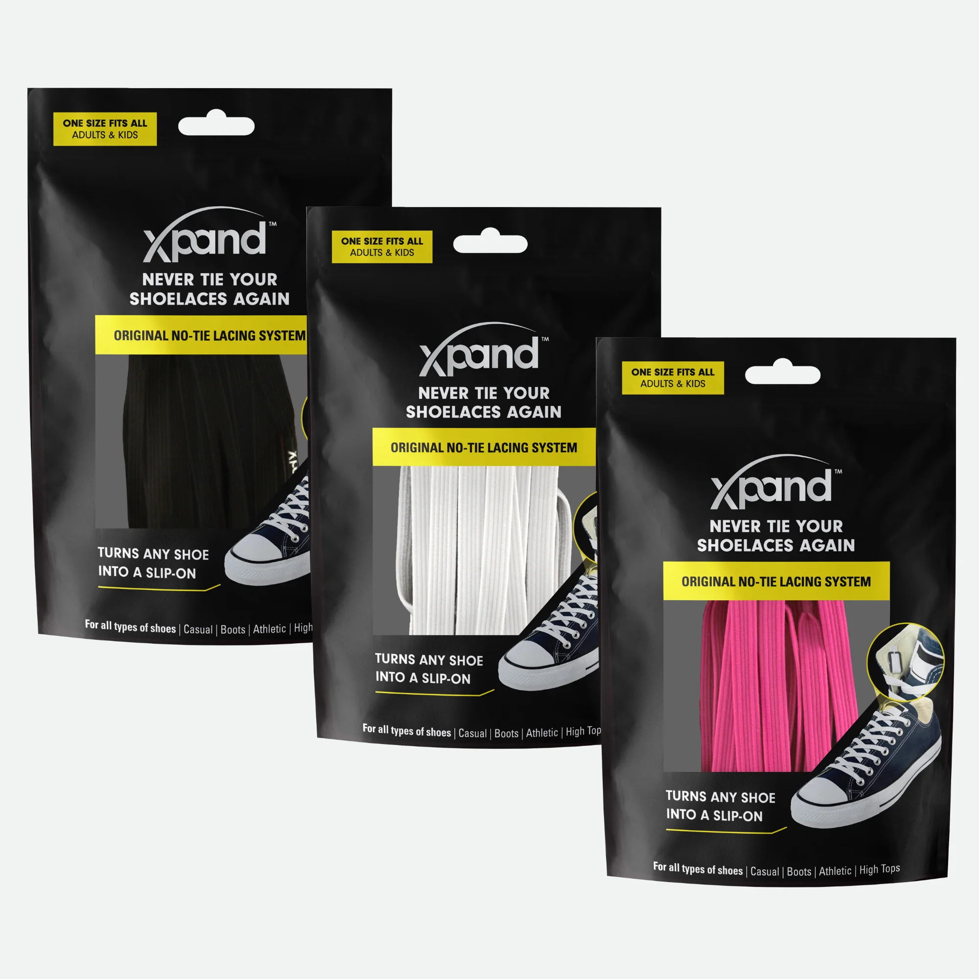 Original No-Tie Laces 3-Pack - Image 51