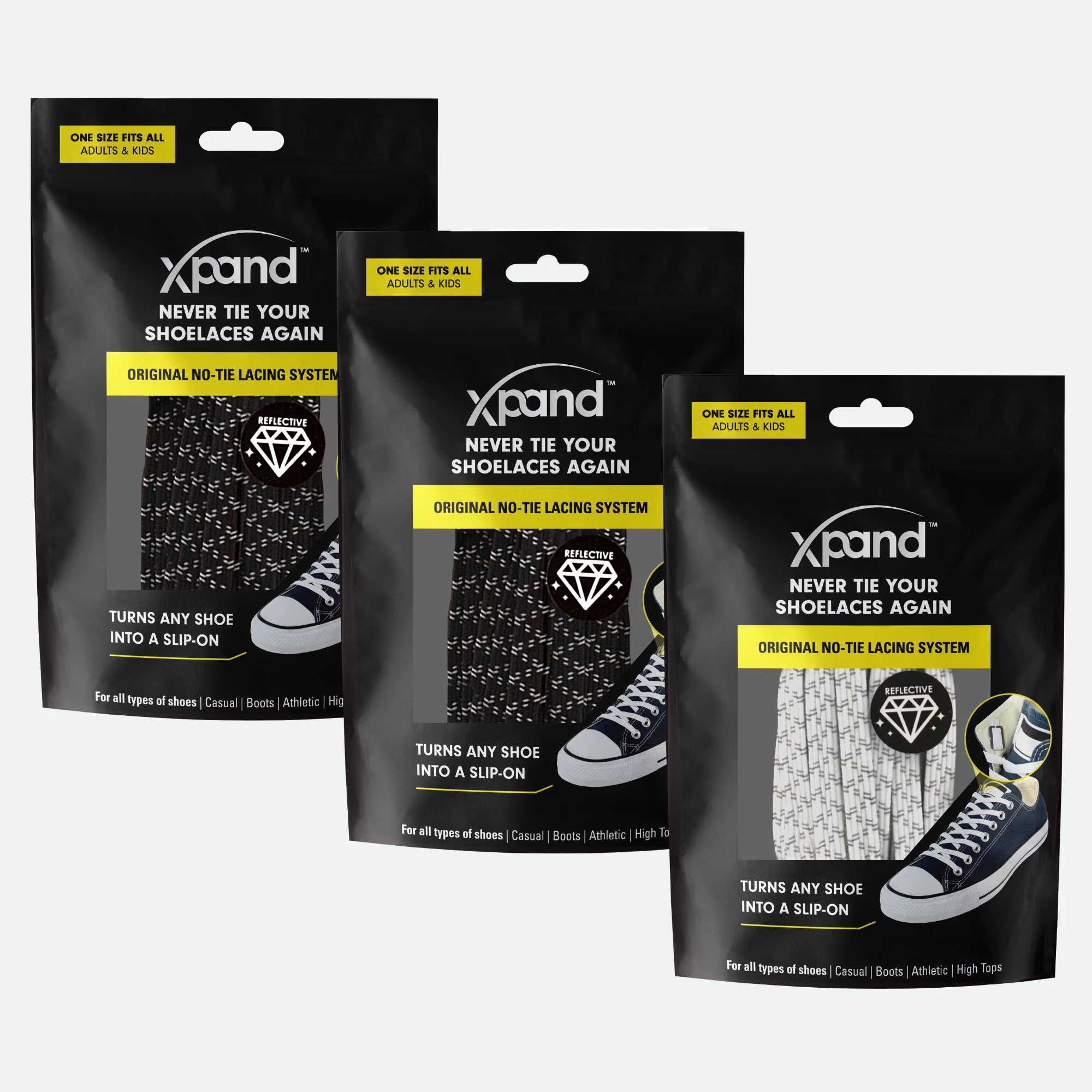 Original No-Tie Laces 3-Pack - Image 58
