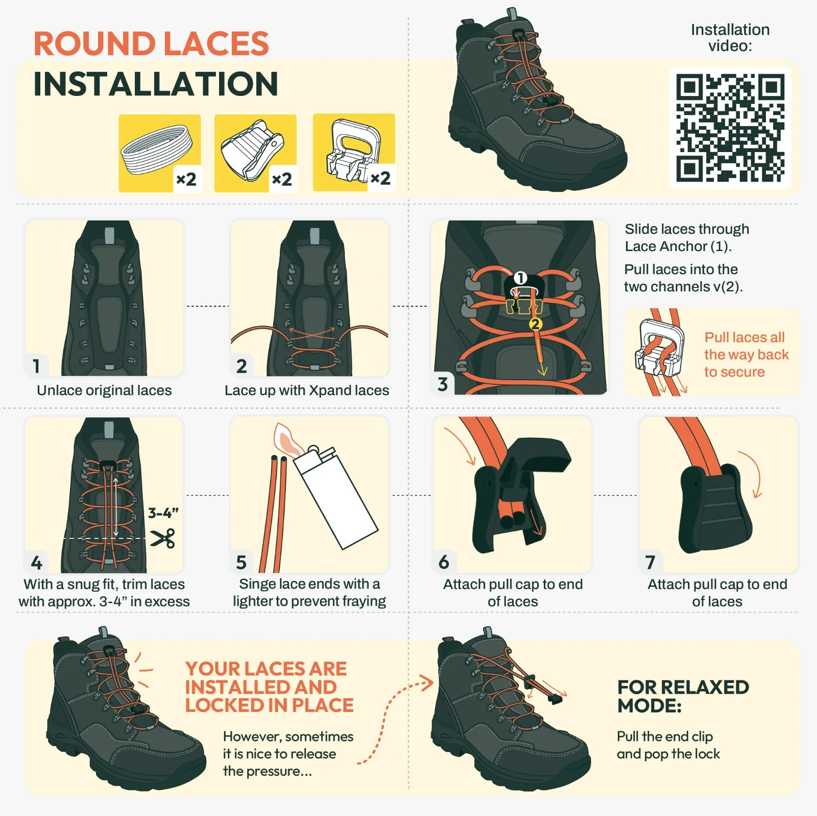 No-Tie Round Laces - Image 213